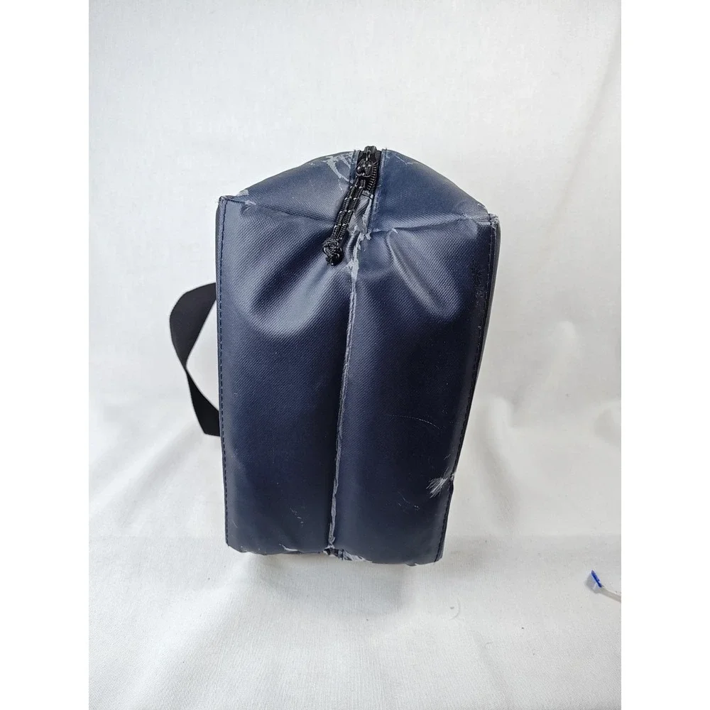 Atley James Blue Square Cooler Lunch‎ Bag Sack Insulated Zip Closure